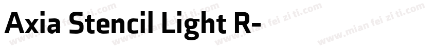 Axia Stencil Light R字体转换